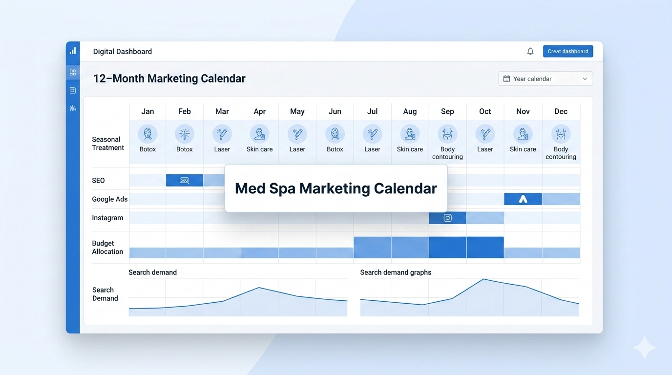 The Med Spa Marketing Calendar: What to Push, When, and on Which Channel