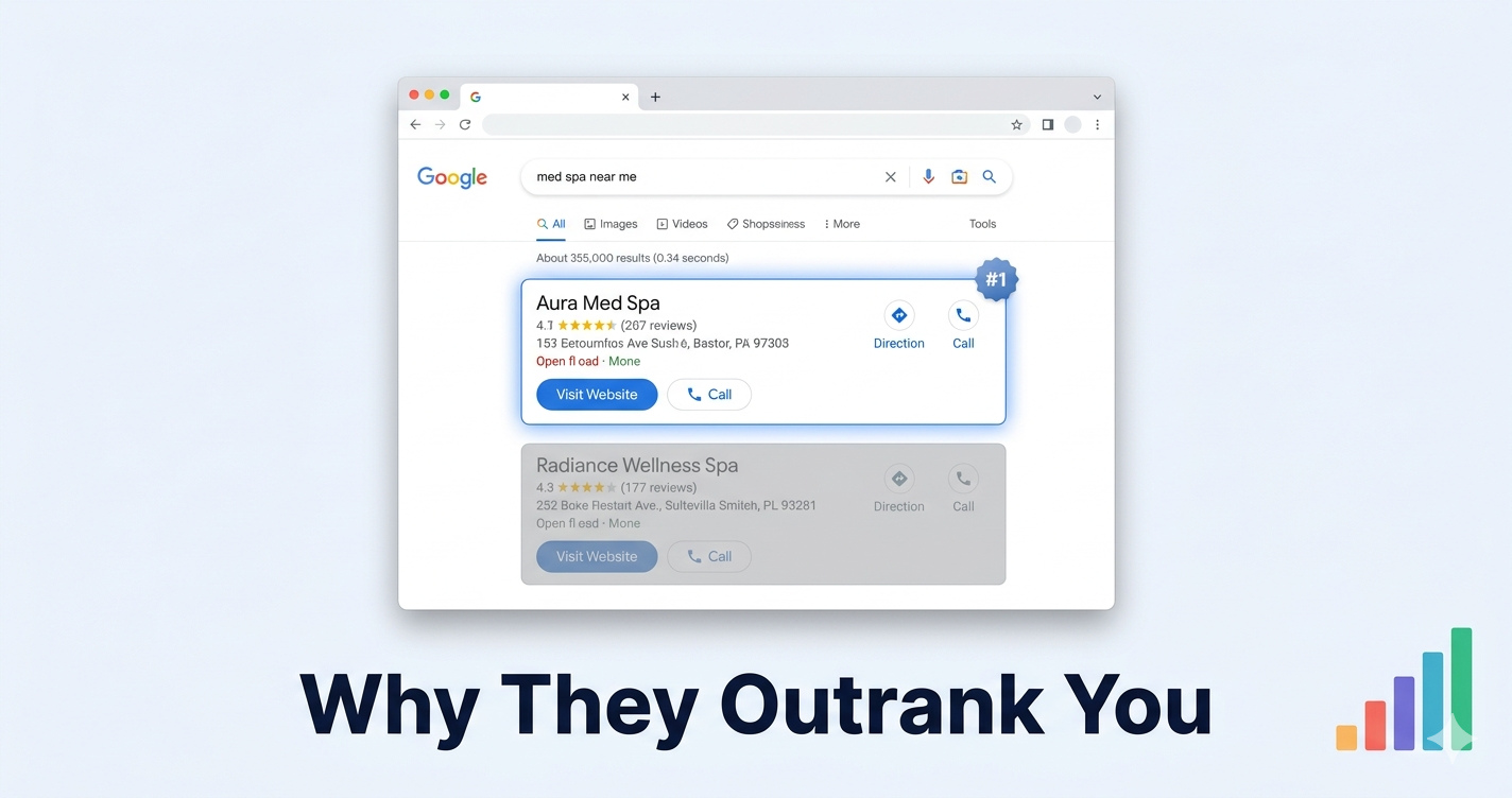 Why the Med Spa Down the Street Is Outranking You (It's Probably Not What You Think)