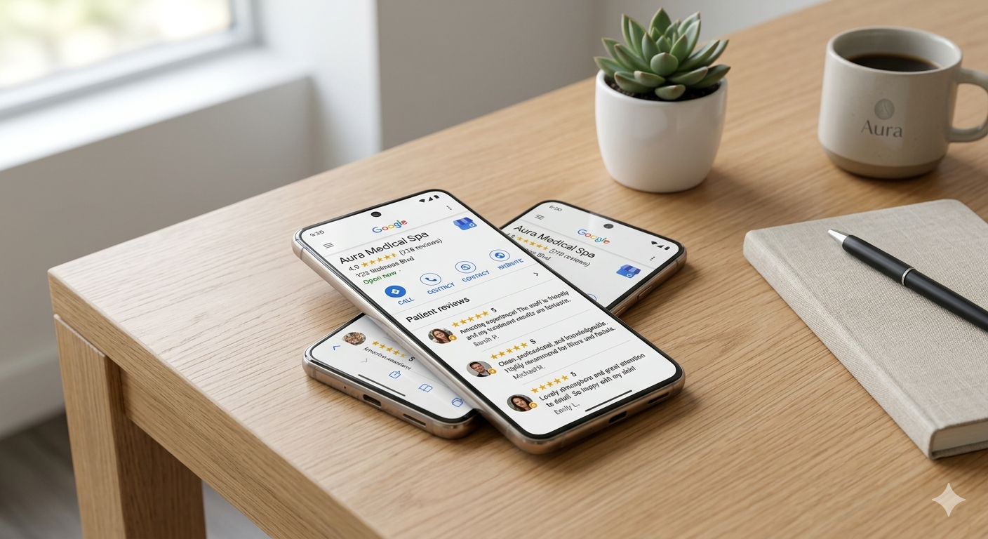 Med spa review request automation workflow
