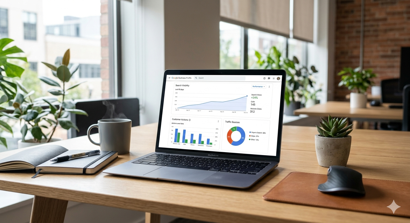 Google Business Profile analytics for med spa performance